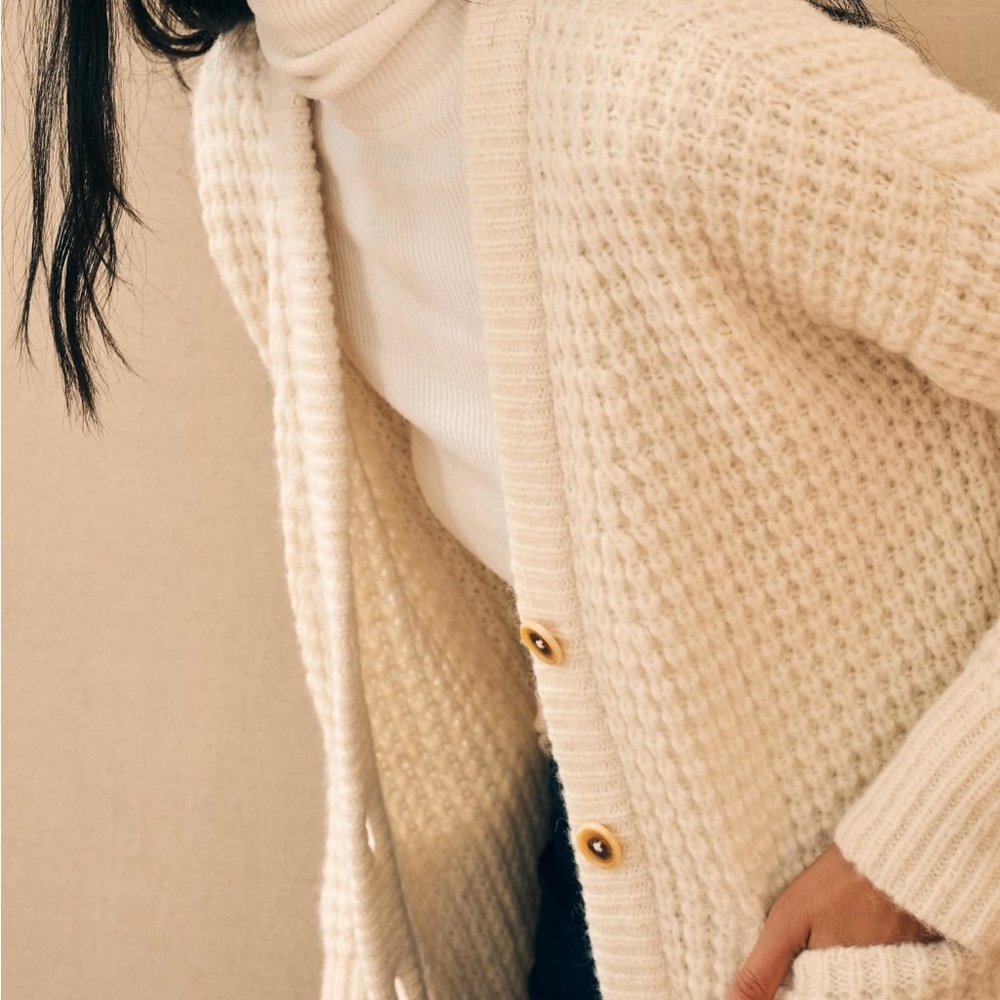 Faherty Frost Relaxed Cardigan Small